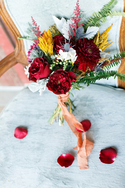 Fall wedding florals