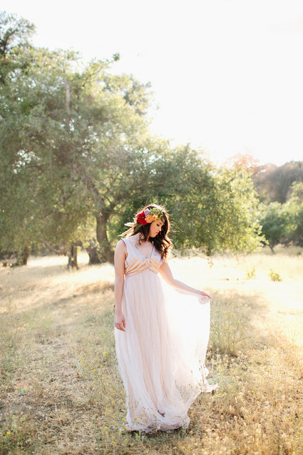 Outdoor bridal portrait