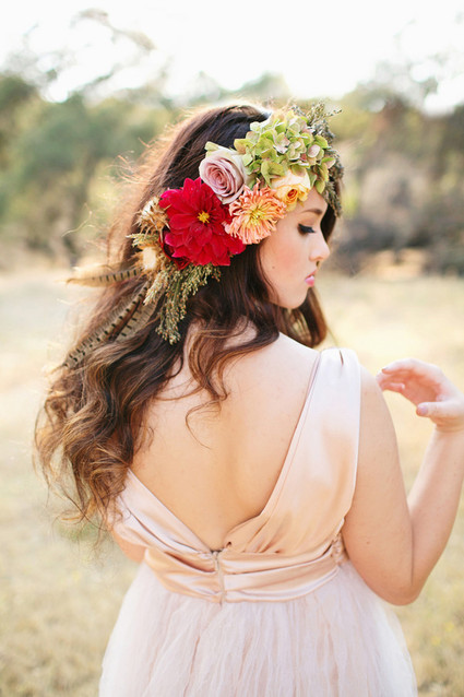 Bridal flower crown