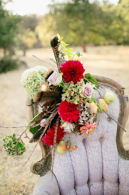 Fall wedding florals