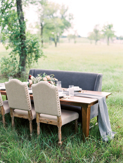 Romantic wedding tablescape