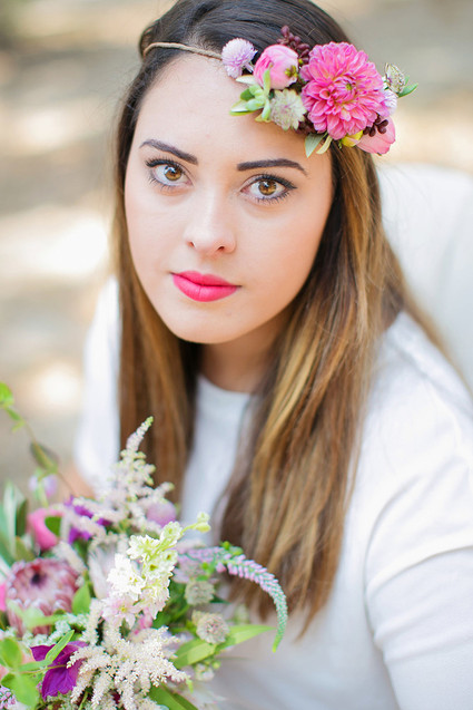 Bridal flower crown