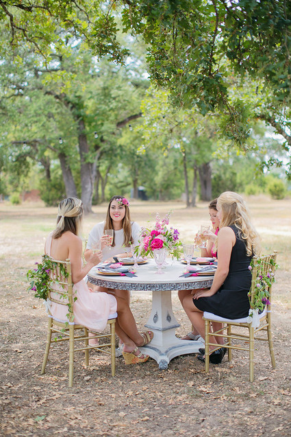 Paper flower bridal shower