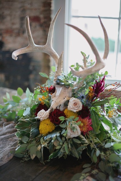 Urban bohemian wedding invitation suite