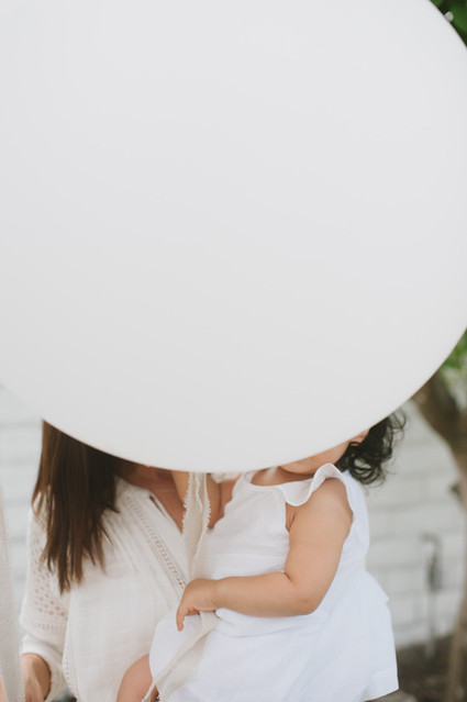 white feminine 1st birthday Inspiration