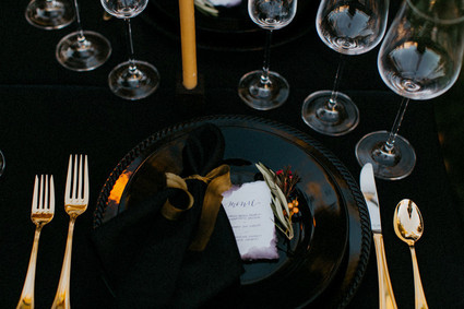 Moody place setting