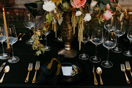 Moody place setting