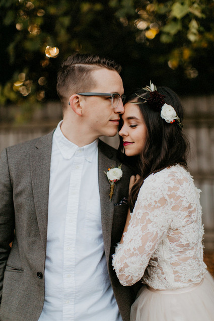 Fall wedding portrait