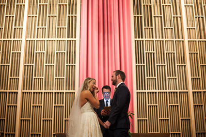 Wedding ceremony portrait