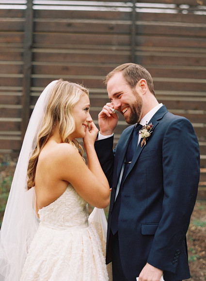 Romantic wedding portrait