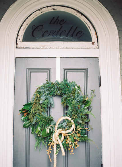Winter wedding wreath