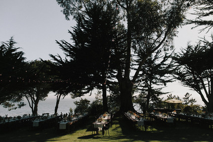 Outdoor wedding reception