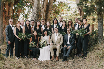 Wedding party portrait