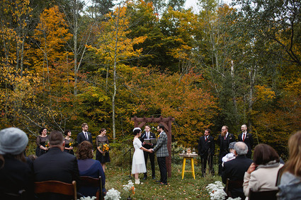 Outdoor wedding ceremony