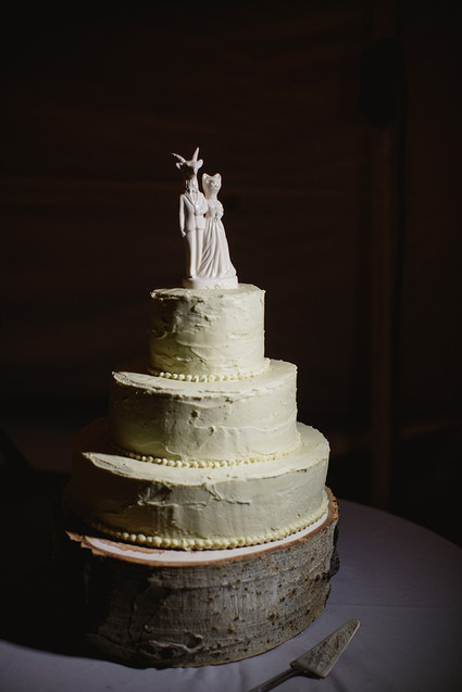Rustic wedding cake