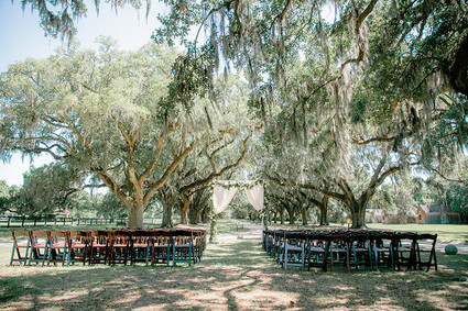 Outdoor Charleston wedding ceremony