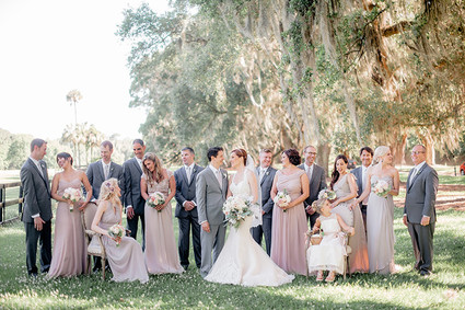 Wedding party portrait