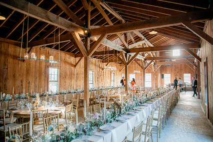 Rustic wedding tablescape