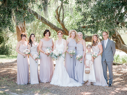 Wedding party portrait