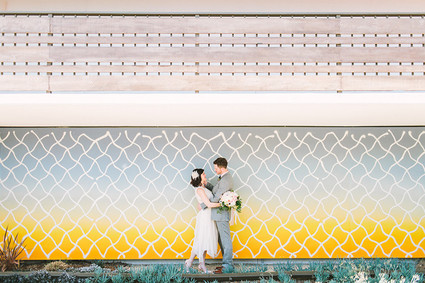 Modern wedding portrait