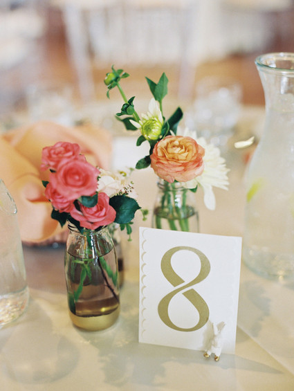 Gold table numbers Inspiration