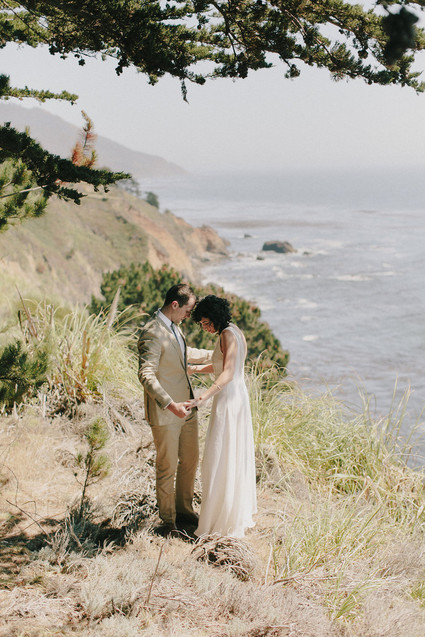 Rustic modern Big Sur wedding