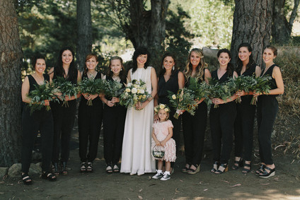 Black bridesmaid jumpers Inspiration