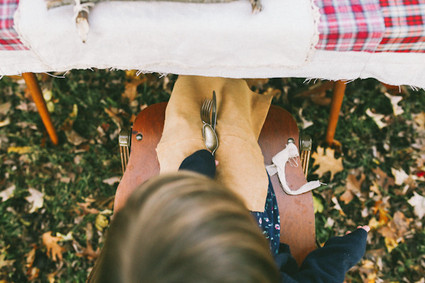 Fall family dinner on the farm