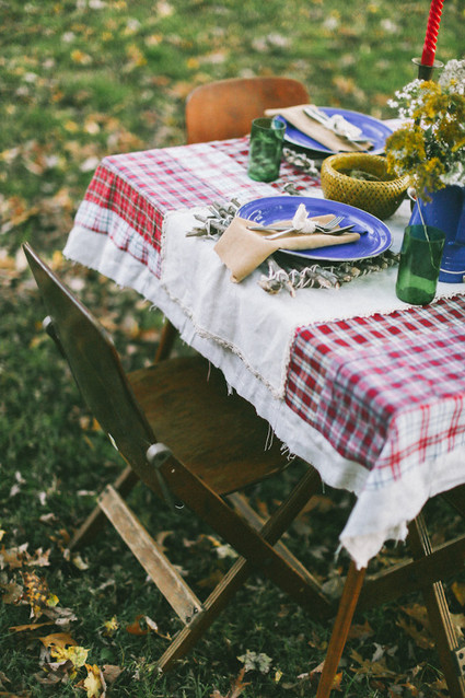 Fall farm dinner outside