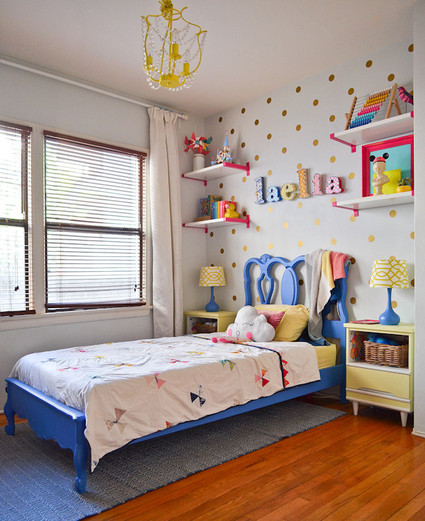 bright creative girls room