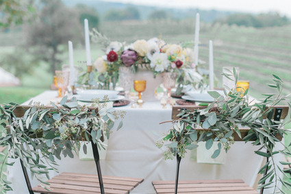 Georgia winery wedding tablescape