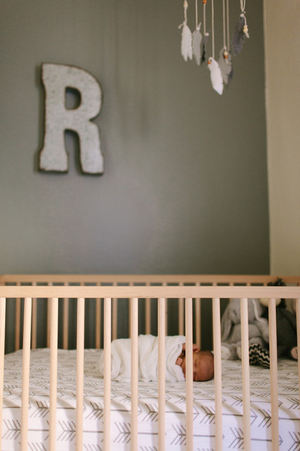 boys nursery newborn photos