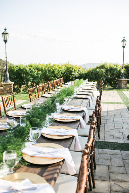 California garden wedding