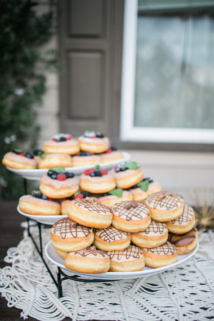 Donut dessert display