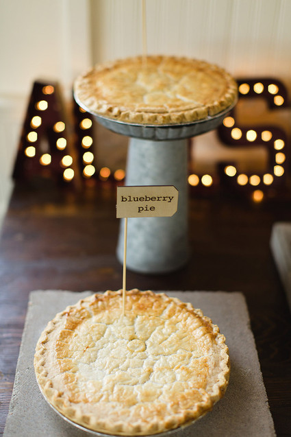 Pie dessert table