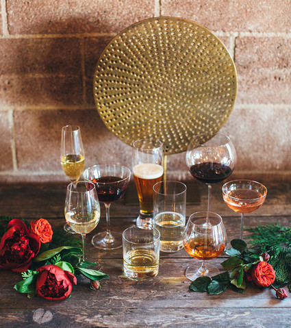 Crate and Barrel glassware Inspiration