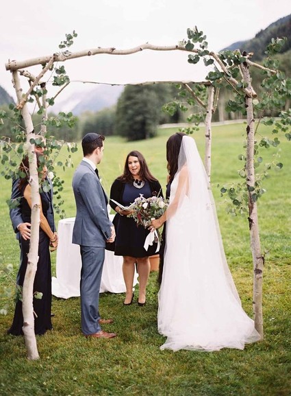 Organic modern Aspen wedding
