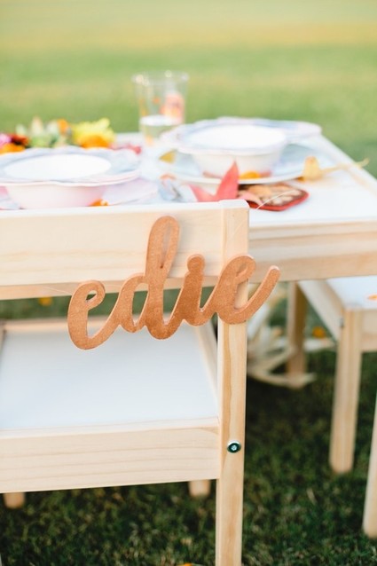 Kids thanksgiving table