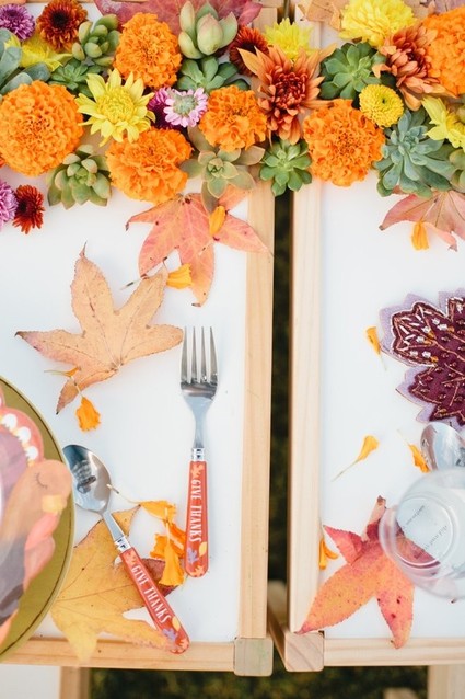 Kids thanksgiving table