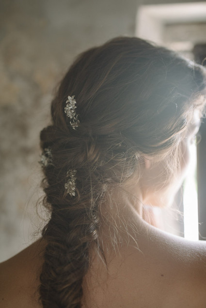 Braided bridal hair