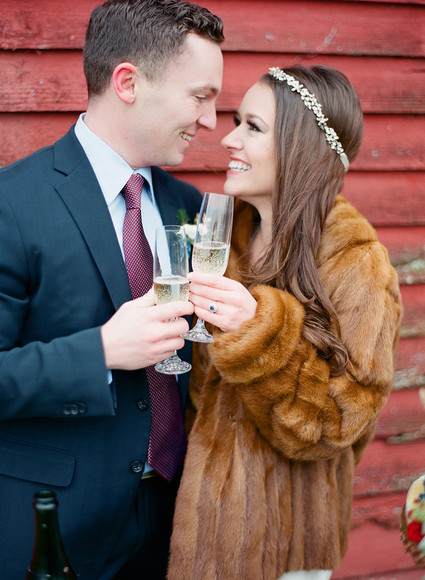 Vintage winter wedding inspiration