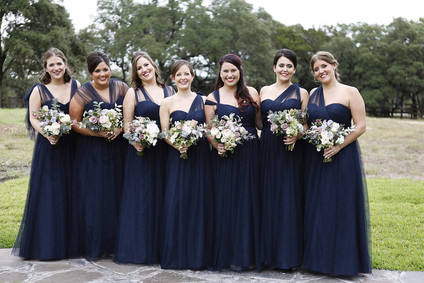 Navy bridesmaid dresses