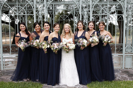 Navy bridesmaid dresses