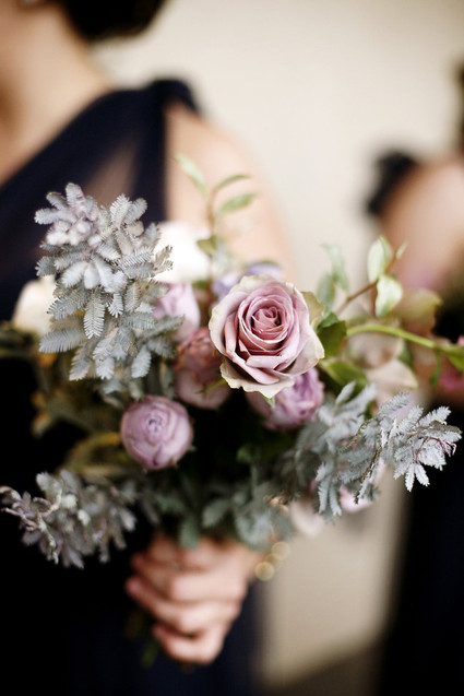 Antique purple roses