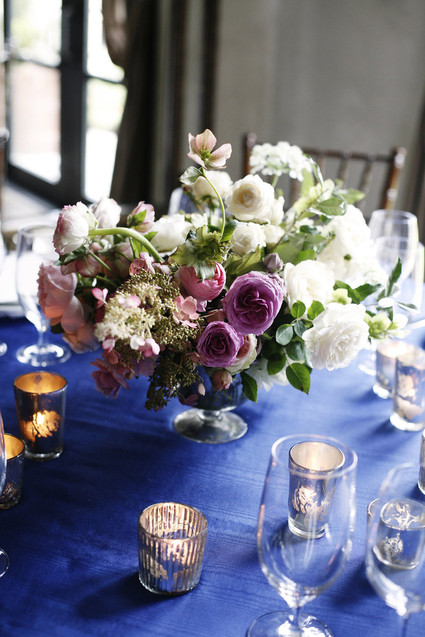 Classic blue tablescape