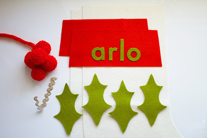 DIY felt stocking tutorial with Walnut Animal Society Inspiration