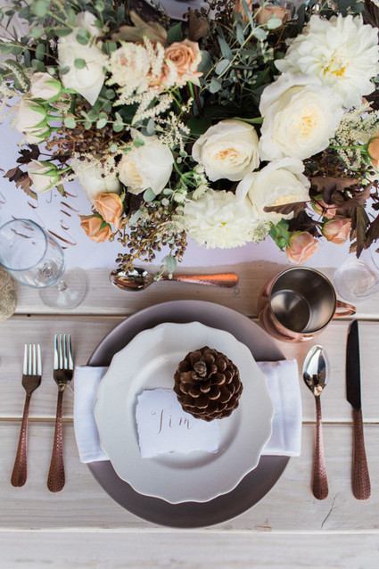 Earthy winter wedding inspiration Inspiration