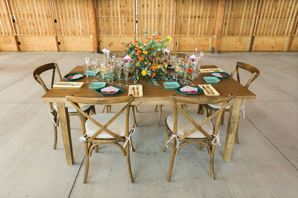 Colorful geometric wedding inspiration