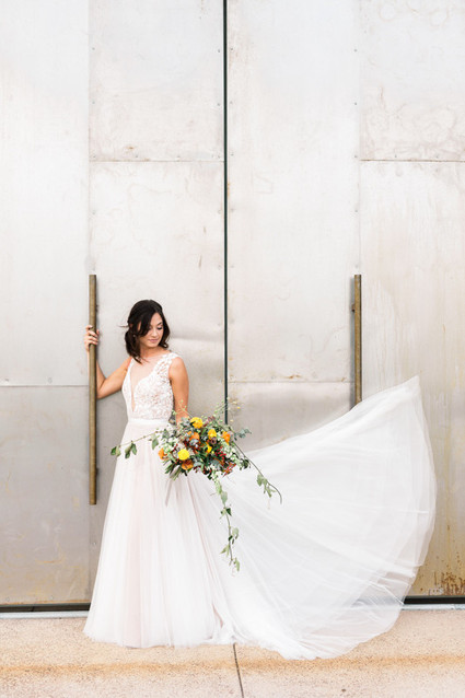 Bohemian wedding dress