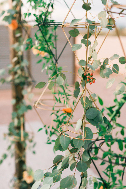 Geometric ceremony wedding backdrop Inspiration